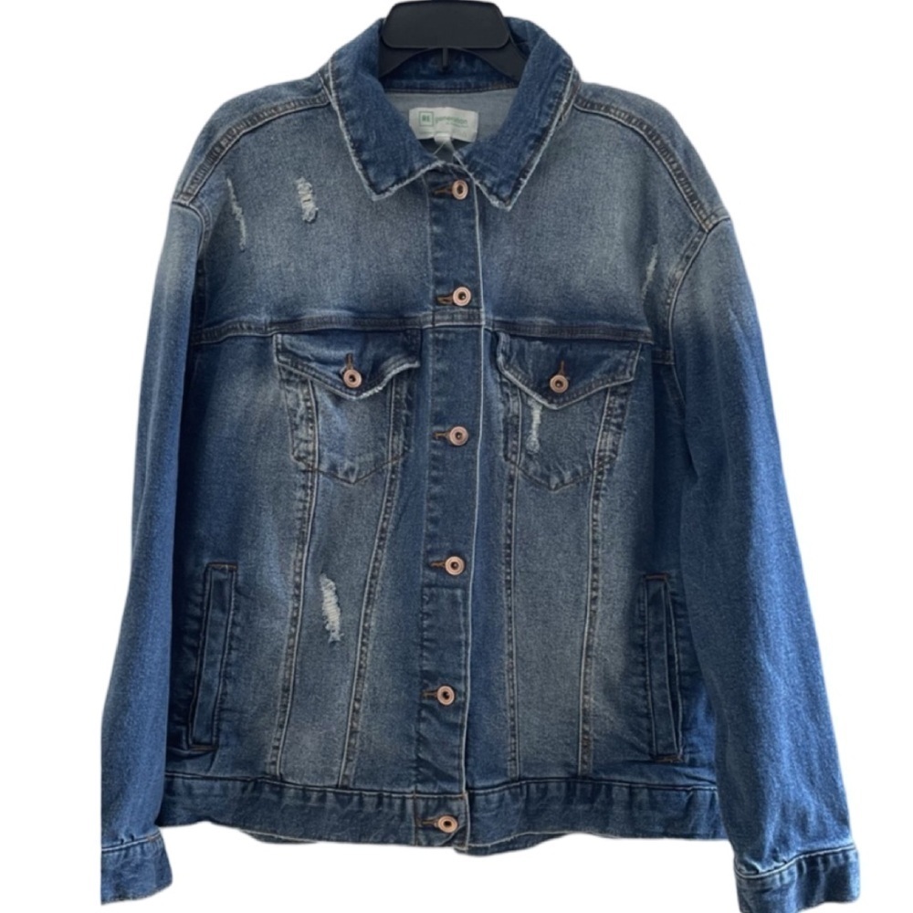 reFormation by Celebrity Pink Blue Denim Jacket! Size XL. New with Tags!